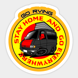 Stay Home and Go Rving Sticker